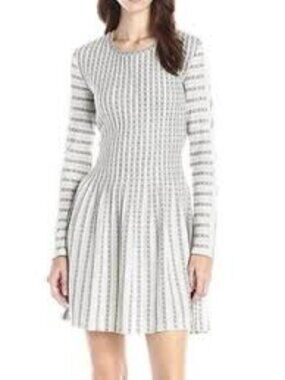 BCBGMAXAZRIA Marlin Striped Jacquard Knit Dress Woman's XS